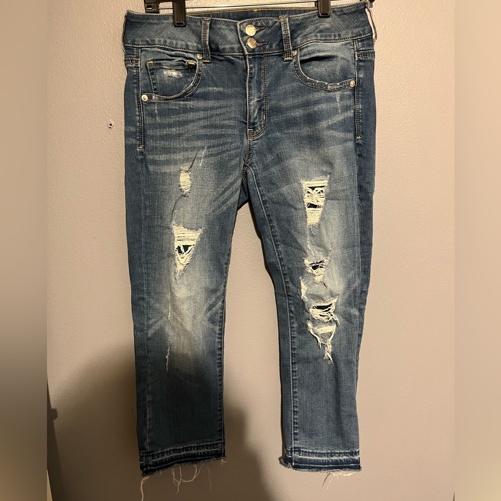 American Eagle Artist Crop Jeans - Picture 4 of 9